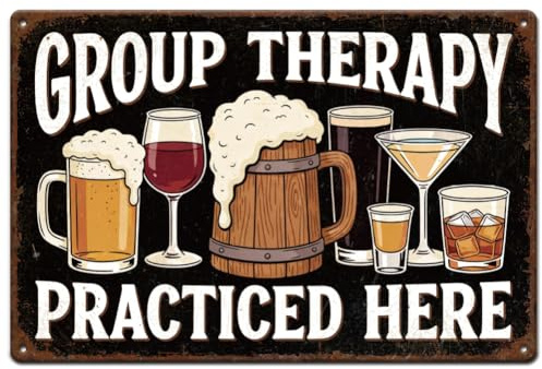 SUPERDANT Metal Signs Alcohol Tin Signs Beer Whimsical Wall Art Plaques Red Wine Metal Sign Painting Man Cave Bedroom Bar Garages Home Decorative Gifts Wall Decor 20x30cm