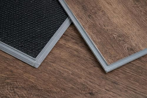 Antique Wood SPC Vinyl Flooring Planks | 6.5mm Rigid Core Click Lock Luxury LVT Floor Tiles | Built-in 1.5mm IXPE Underlayment Cushion | 1.76m² Heavy Duty Waterproof Interlocking Floating Floor
