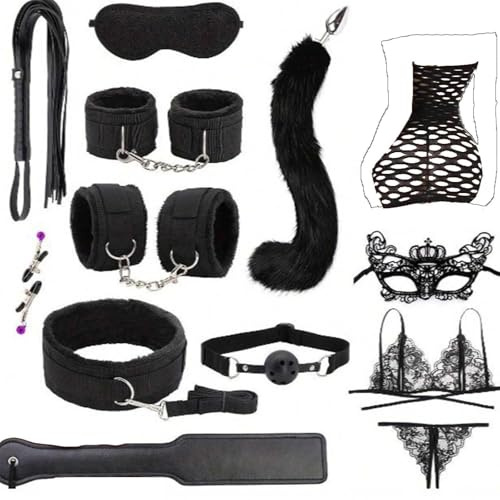 Bdsms Set Accessoires Hard Fessées Bdsms Set Femme Menottes Attache Sex Adulte Kits De Bondage Sm Kit Retenue Et Couple Débutant Sexuel Coffret Couples Extreme