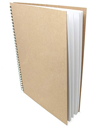 Artway Enviro - A3 Quaderno da disegno spiralato - Ritratto - 70 facciate/35 pagine di carta riciclata da cartuccia da 170 gsm - Quaderno per schizzi 100% riciclato