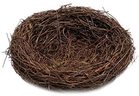 Fenteer Nest Rattannest Osternest Osterdeko Tischdeko Ostern - 35 cm
