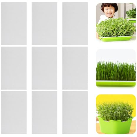 BESTonZON Sprouter Germinating Paper 150PCS Germinating Growing Paper Vegetable Microgreens Planting for Plant Germination Tray Hydroponic Grow Mats Grow Mat