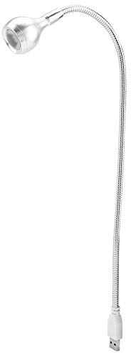 Qcwwy UBS LED-Licht, 1 W Flexibler Hals, Tragbare USB-LED-Tischleuchte, Schreibtischlampe (Weißes Licht)