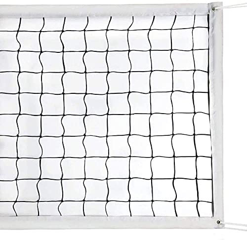 Larimuer Rete di ricambio per pallavolo, standard 9,5 m x 1 m, portatile e pieghevole, per piscina, spiaggia, giardino, giardino
