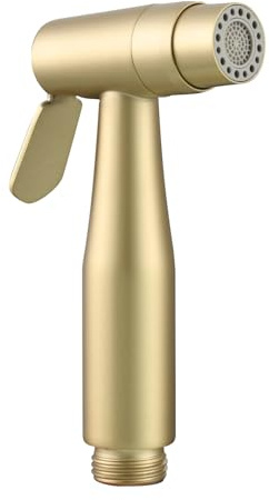 Tecmolog Douchette Toilette Inox 2 Modes Pommeau Douche de Lavabo pour Hygiene WC, Or Brossé, WS024AJ2