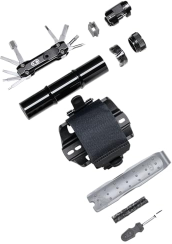 MULTITOOL CRANKBROTHERS S.O.S. TS18 ROHRVERSTECK KIT | Crankbrothers S.O.S TS18 Fahrradschlauch-Stash-Kit – kompaktes Multifunktionswerkzeug mit Stauraum