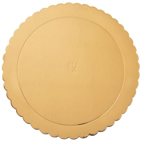 orion group Tortenboden Tortenplatte Tortenpappscheibe Kuchenplatte 32 cm | Gold