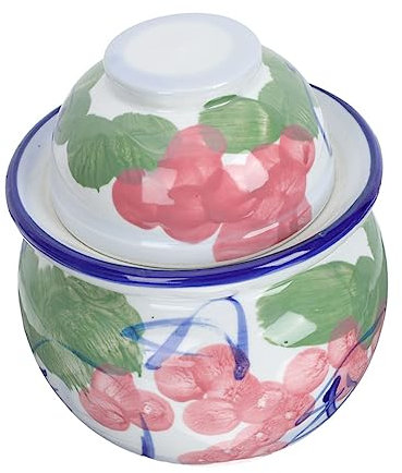LABRIMP Traditional Pickle Jar for Vegetable Fermenting Sichuan Pickle Jar Sealed Can Design for Pickling and Storage