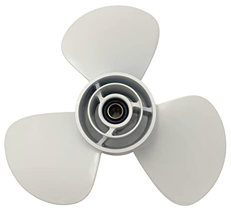 BARDOVEN Außenbordstütze 9,9 ~ 15 PS 11-3/4 x 7 Aluminium Propeller rechts 8 Zähne passend für Yamaha/Honda Außenbordmotor