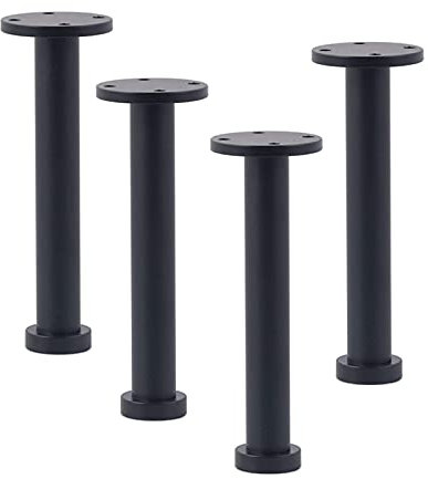 RWRAPS 4 Möbelfüße, reines Kupfer, Messing, Möbelbeine, verstellbare Möbelfüße, Schwarze Schrankbeine (Größe: 100 mm) (schwarz 160 mm)
