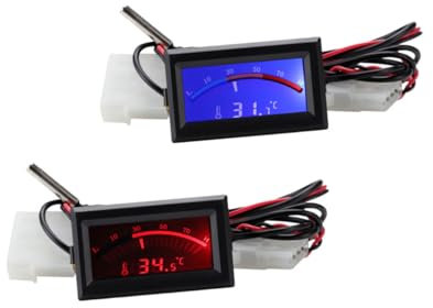 TOPPERFUN 2stücke Digitales Eingebettetes Thermometer Mit Doppelanzeige Präzises Küchenthermometer Mit Schnellem Sensor Für Restaurant Und Heimgebrauch Leicht Ablesbar Und Zuverlässig