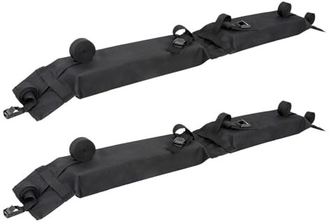 Dachgepäckträger Für Kajak Surfbrett Für SUP Kanu Gepäckträger Für SUV Querlatte Windsurfen Camping Fracht Spanngurte Auto Weiche Dach Rack Pads Auto Dachträger(Size:2 Piece)