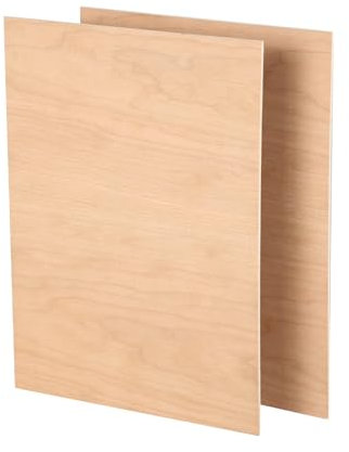 Contreplaqué 3mm, 4PCS Panneau De Contreplaqué Planche Bois 297x215mm, Panneau Feuille Découpe Laser Planche De Bois Plaques De Contreplaqué Pour Bricolage, Peinture, Gravure (bois de cerisier)