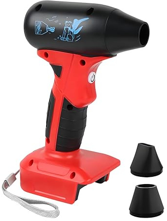 Sarini Mini Blower Cordless Blower Compatible with Milwaukee 18V Battery 130000 RPM High-Speed Blowers with 4-Speed Control for Woodworking