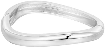 MILAKOO Chunky Bangle Unregelmäßiges Minimalistisches Damenarmband Trendy Scharnier Breites Dickes Handgelenk Manschette