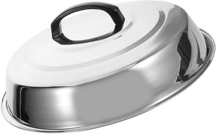 PartyKindom Copertura per Bistecca in Acciaio Resistente Copertura Cupola per Alimenti Domestici Protezione da Cucina per Servire Cibo Fresco