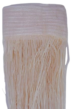 Odot Cortina Puerta Exterior Hilos, Cortina de Flecos para Ventana Cortinas de Puerta Antimoscas 2 Piezas con Bolsillo para Varilla, Separador de Habitaciones (Beige,100x200cm)