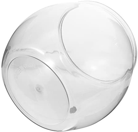 TOYANDONA Bocal à Poissons Rouges Plastique Transparent pour Aquarium De Table Intérieur Décoration Aquarium Miniature avec Fond Plat pour Poissons Ornement Et Tortues