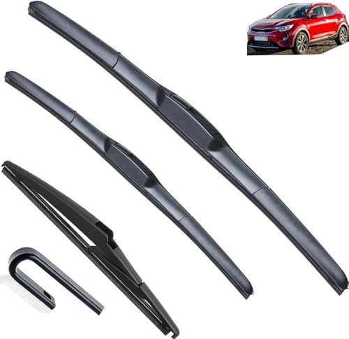 GuGuoZZ Juego de escobillas limpiaparabrisas para Kia Stonic 2016-2023 Parabrisas De Coche Escobillas Limpiaparabrisas Cepillo de Lluvia
