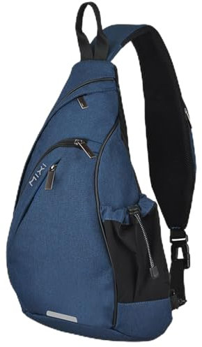 JHSDHYD Schultasche Herren Schulterrucksack Damen Messenger Bag Jungen Radfahren Sport Reisen Multifunktionale Modetasche Schüler Schule(Blue,17 Inches)