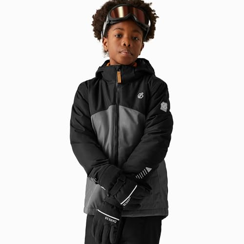 Dare2b Chaqueta de esquí Impose V para niños, impermeable, transpirable y acolchada para snowboard