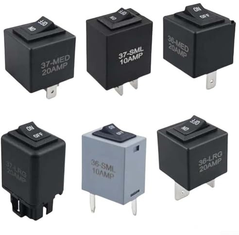 Kfz-Relais-Tester, Diagnose-Scan-Werkzeug mit Relais-Bypass-Schalter-Set, kompatibel mit Kraftstoffpumpenrelaismodellen 9036 9037 9038 für elektrische Systemreparatur