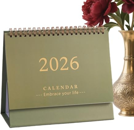 Planificador de mesa, julio 2025 - diciembre de 2026, bloc de calendario de 12 meses, decoración del hogar para planificación diaria, control de fechas, vacaciones, cumpleaños, para profesores