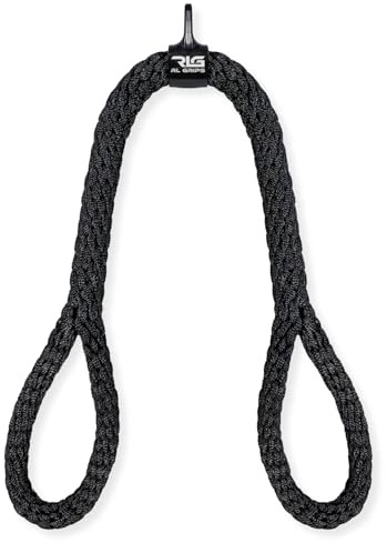 RL Grips Cuerda de Tríceps de Alta Durabilidad para Poleas de Gimnasio - Cuerda de Tracción con Diseño Ergonómico para Entrenamiento en Cable - Accesorio Gym para Bíceps, Tríceps y Hombros