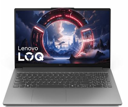 Lenovo LOQ Essential - Computer portatile da gioco Full HD da 15,6, Intel Core i5-12450HX (8 core, 12 thread), DDR5 da 16 GB, unità SSD da 512 GB, GeForce RTX 3050, HDMI, Wi-Fi 6, Bluetooth, lettore