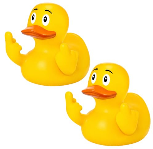 2 Stück Badeente, Lustige Gelbe Entenfigur, Weich Und Hochwertig Verarbeitet, Ideal Für Badewanne, Pool Und Freizeit, Perfekt Für Erwachsene, Langlebig Und Einfach Zu Reinigen
