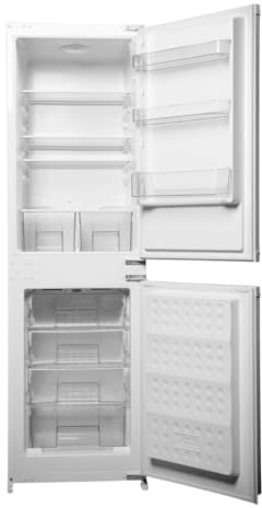 SIA RFI105/M 60/40 Split Built In Integrated 222L Fridge Freezer, 4* Freezer Compartment, Reversible Door, Metal Back Panel, Safety-glass shelving,