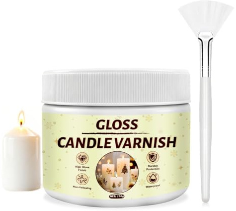 NoxGule Acrylic Varnish, Waterproof, for Candle, Clay Craft, Paining, 150ml | Apply a Thin Layer, Fixed Color, Sealing, Transparent Glossy Finish, Scratch Resistant,Ideal for DIY Enthusiast, Universality
