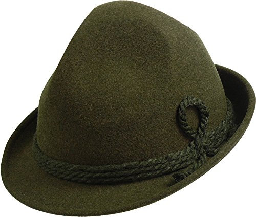 Harrys-Collection Hut mit Kordel in 2 Farben, Kopfgröße:60, Farben:Oliv