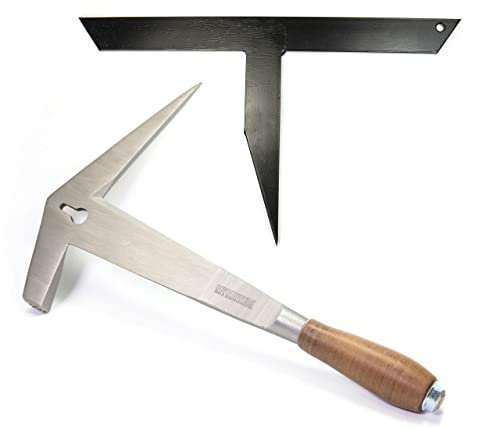 Mymaw Ardoise Marteau Droit Bundle avec Pont de Hau Droit Marteau Ardoise Couvreur