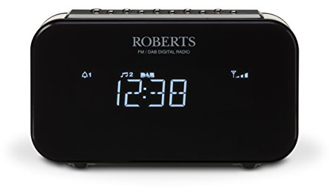 Roberts Radio ORTUS1BK DAB/DAB+/FM Alarm Clock Radio with Anytime Snooze - Black