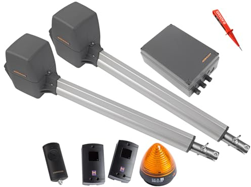 Hörmann Rotamatic PL2 BiSecur Serie 3 Drehtorantrieb 2-flüglig + 1x Handsender HSE4 BS + Lichtschranken EL301 + Warnlicht SLK EADAMS Set 5in1B SK