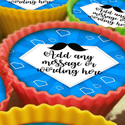 KOCAWIS20 x Personalised Father's Day Super Dad 5cm High Resolution Cupcake Toppers