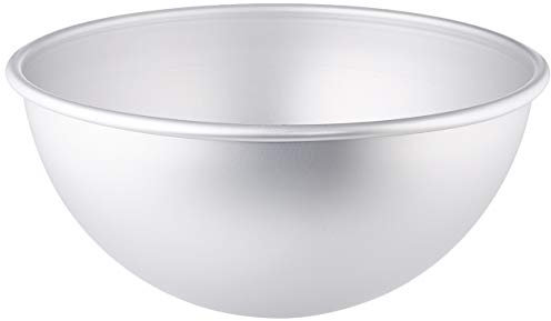 DECORA 0062958 Form Halbkugel, Aluminium eloxiert, silber/schwarz, ø 24 X H 12 CM