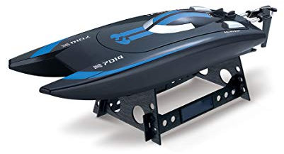 Amewi 26072 Rennkatamaran 7014 RC Einsteiger Motorboot 100% RTR 350 mm, Blau