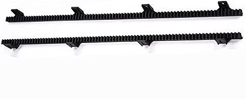 TOPENS RNH2 Zahnstange Kunststoff Nylon Schwerlastzahnstange mit Stahl verstärkten Kunststoffzahnstange Ersatzteil für Schiebetorantriebe Schiebetore, 2 Stücke Zahnstangen, insgesamt 2m