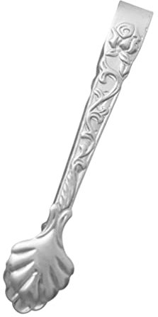 UPKOCH Pince à Sucre Et Glace Acier Inoxydable Avec Motif Rose Émaillé Accessoire Pratique Pour Buffets Mariages Et Réunions Familiales