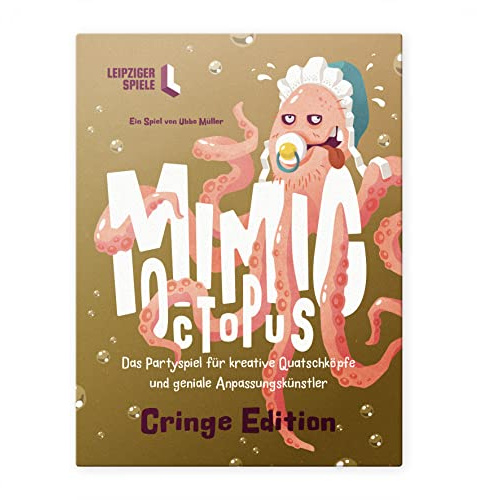 Leipziger Spiele Mimic Octopus – Das kommunikative Partyspiel für Erwachsene und Jugendliche (Cringe Edition)