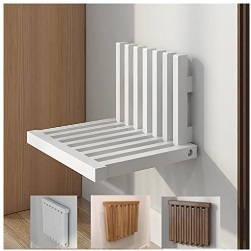 Väggmonterad hopfällbar pall/sko-bytespall i massiv trä, ultratunn efter vikning, bärande 150KG 3 färger tillgängliga enkel installation