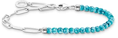 THOMAS SABO Armband mit türkise Perlen 925 Sterlingsilber
