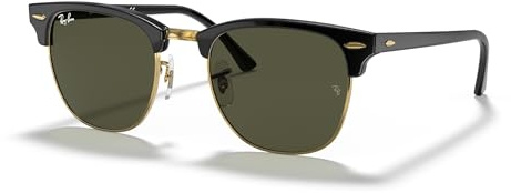 Ray-Ban Sonnenbrille RB3016 CLUBMASTER W0365 Unisex Farbe Schwarz Glas grün G15 Größe