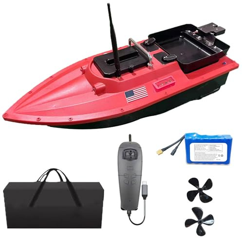 CRESEAPRODUCTS High Speed RC Fishing Bait Boat for Ocean Lake Fishing, 500M Range, 4.5KG Load, Cruise Control