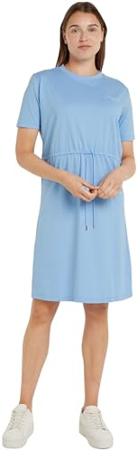 Tommy Hilfiger Abito a T-Shirt Donna Cotone, Blu (Vessel Blue), M