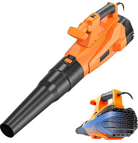 Soplador de Hojas eléctrico para Oficina en casa, soplador de Hojas inalámbrico, barredora de Hojas con Cable, Velocidad Variable para Patio, césped y jardín