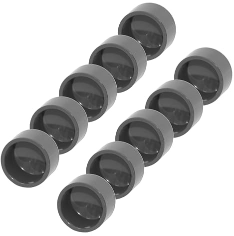 HAF 8X PVC Fittings Klebekappe mit 50mm Klebemuffe | Endkappe aus grauem PVC-U | Als Endstück für PVC Rohr | PN16 für Poolfitting, Schwimmbad, Poolverrohrung, Druckleitung, Rohrleitung & Teich