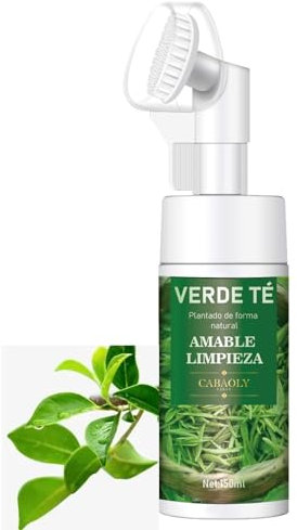 Gesichtsreinigung, Täglich Mild Moisturizer Gesichtscreme für die Hautpflege mit Teebaumöl,Reinigungsschaum,Gesichtsreiniger,Hautpflege, Make-up-Entferner -Weicher Bürstenkopf,(5.07fl.oz/150ml)